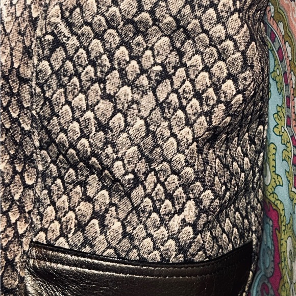 Coach Taylor Alexis Carryall Satchel Handbag F26034 Snake Print Gunmetal Grey - Picture 8 of 15